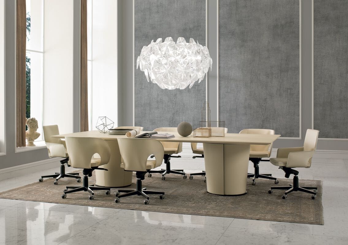 Прямоугольный стол для совещаний с кожаной обивкой i 4 Mariani Papier ARCH-00082229 - Вид №3