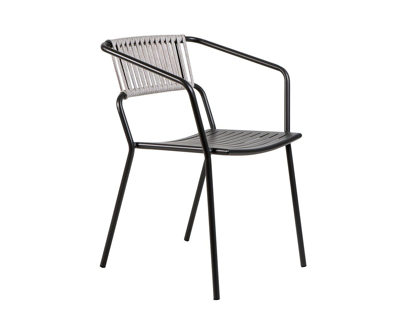 Металлический штабелируемый садовый стул с подлокотниками Vermobil ARCH-00090276 - Вид №2