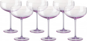 10660999 Rosenthal Набор креманок для шампанского Rosenthal Турандот 220мл, стекло, розовый, 6шт Стекло