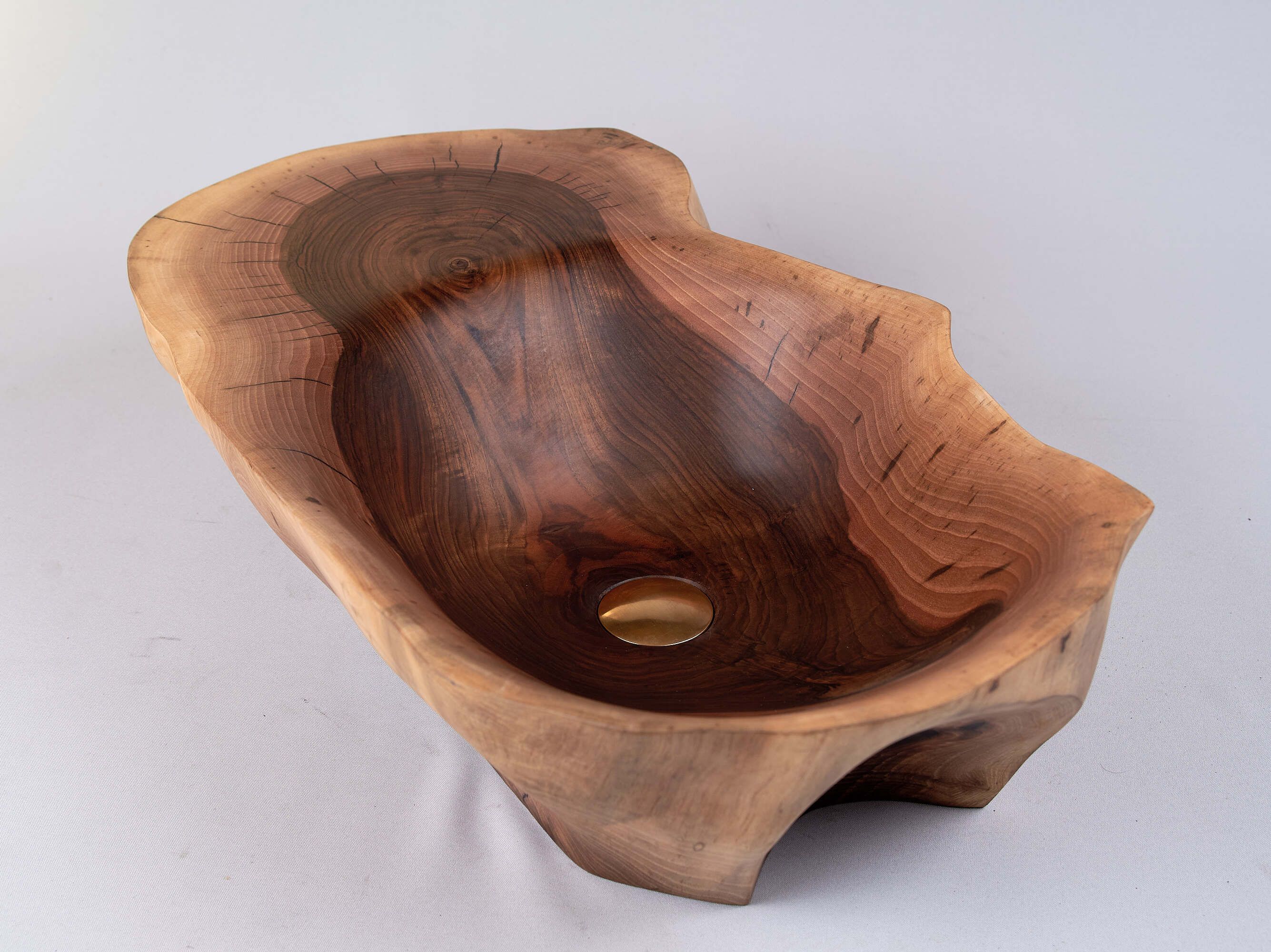 Твердая деревянная раковина / умывальник Logniture Banik ARCH-00025167 - Вид №1