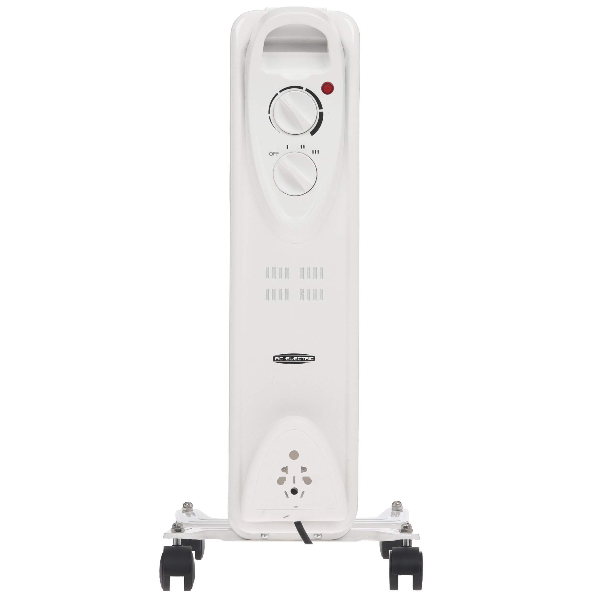 9199756 Масляный обогреватель AC ELECTRIC AOH/BM-05BW 1000 белый STDN-0102701 - Вид №1
