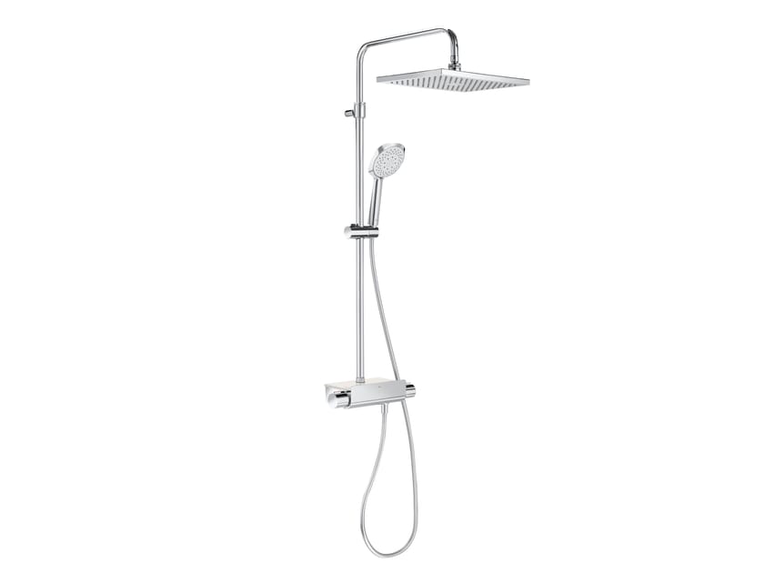 Латунь термостатический настенный душ колонка Roca SQUARE 5A9C88C00 ARCH-00029726