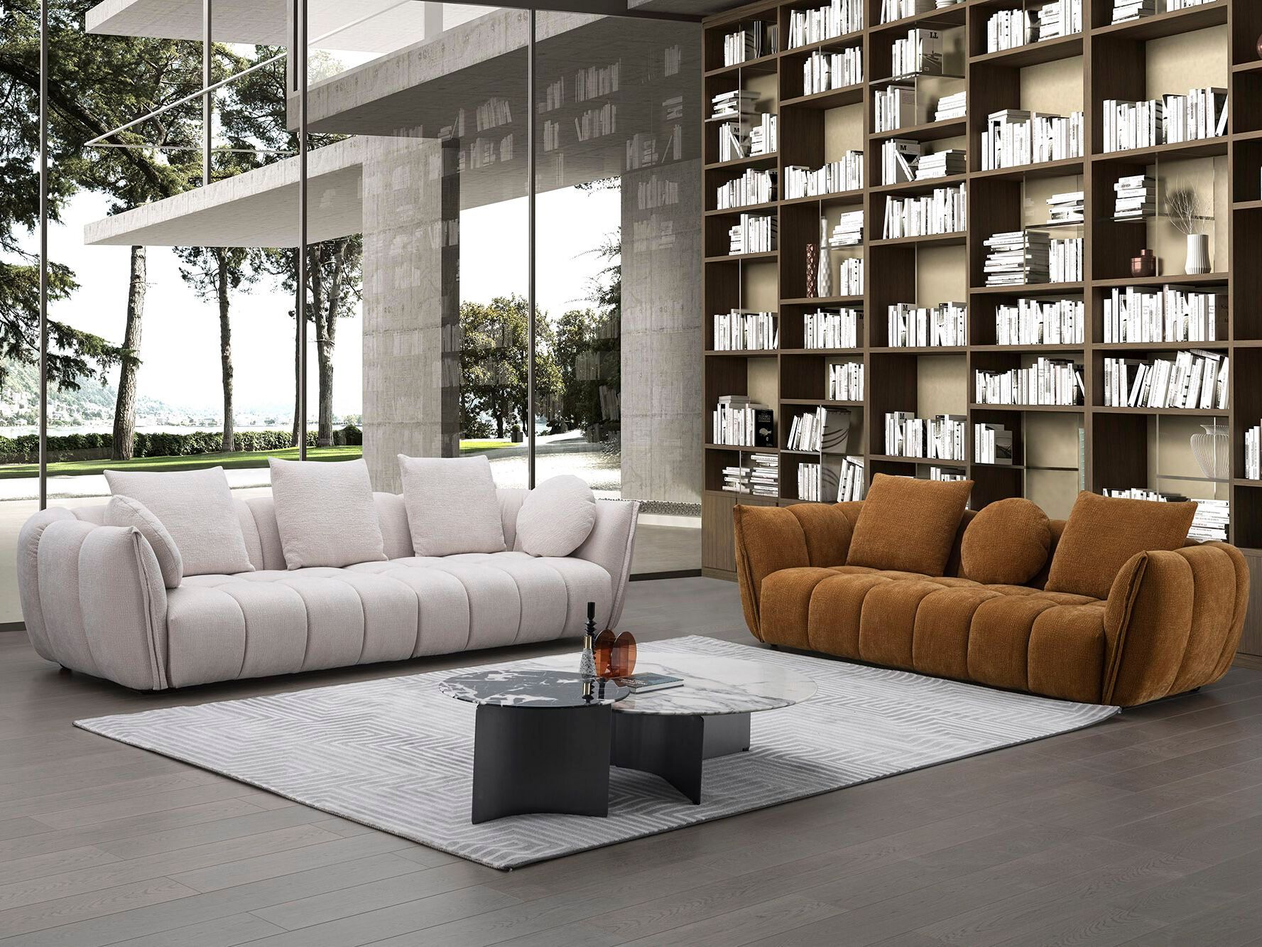 3-местный тканевый диван Egoitaliano EROS ARCH-00112660 - Вид №1