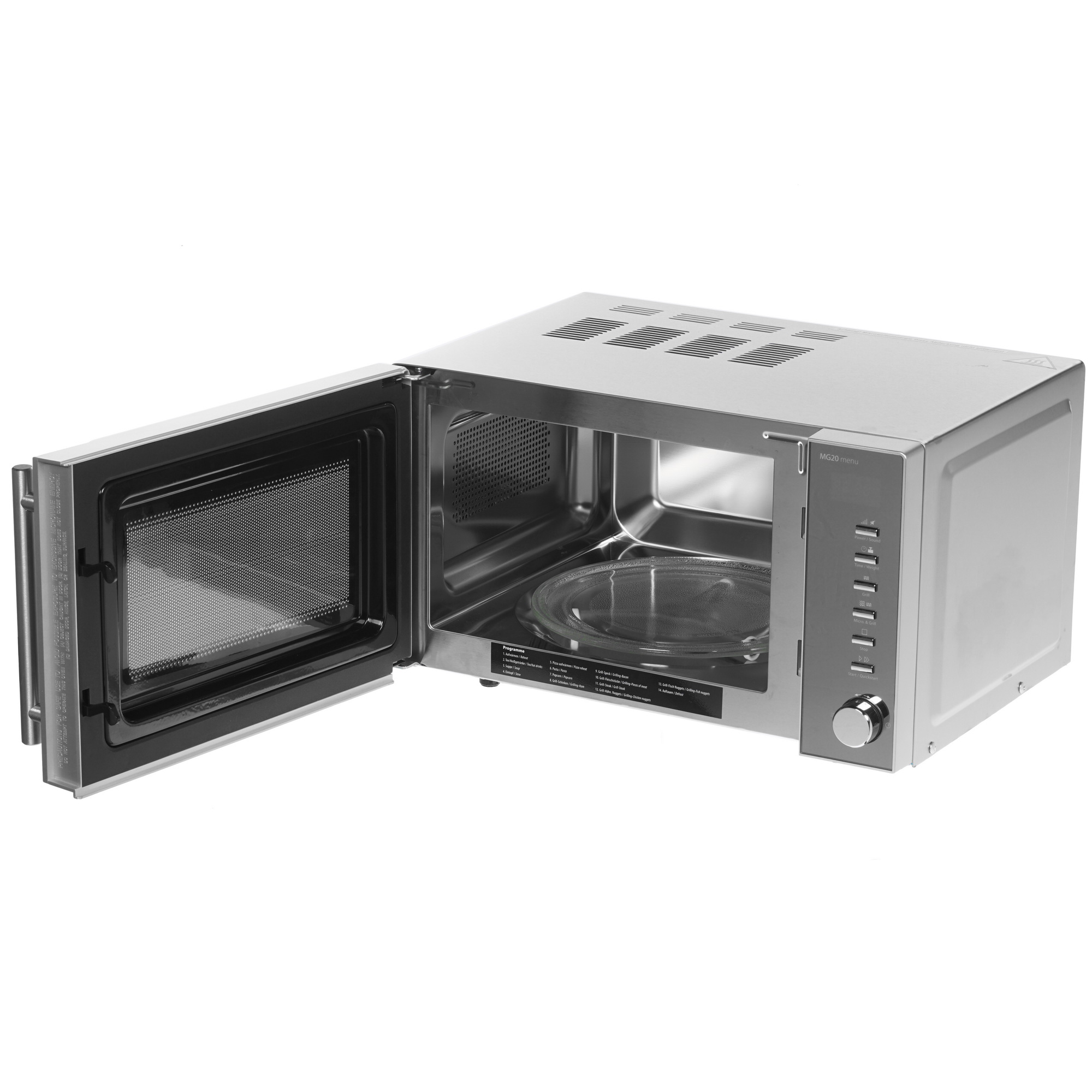 1117029 Микроволновая печь CASO MG 20 Menu зеркальный, серебристый STDN-0076890 - Вид №5