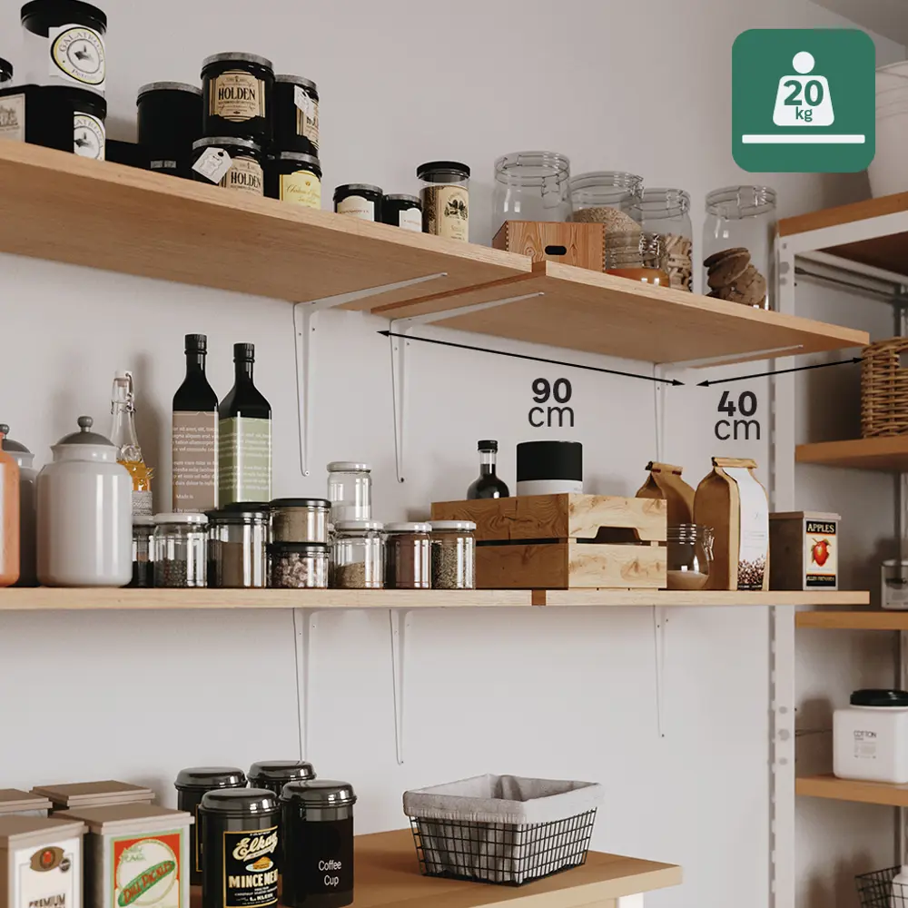 Утилитарный кронштейн Normo 25x30 см нагрузка до 20 кг цвет белый Santreyd STLM-2074234 - Вид №5