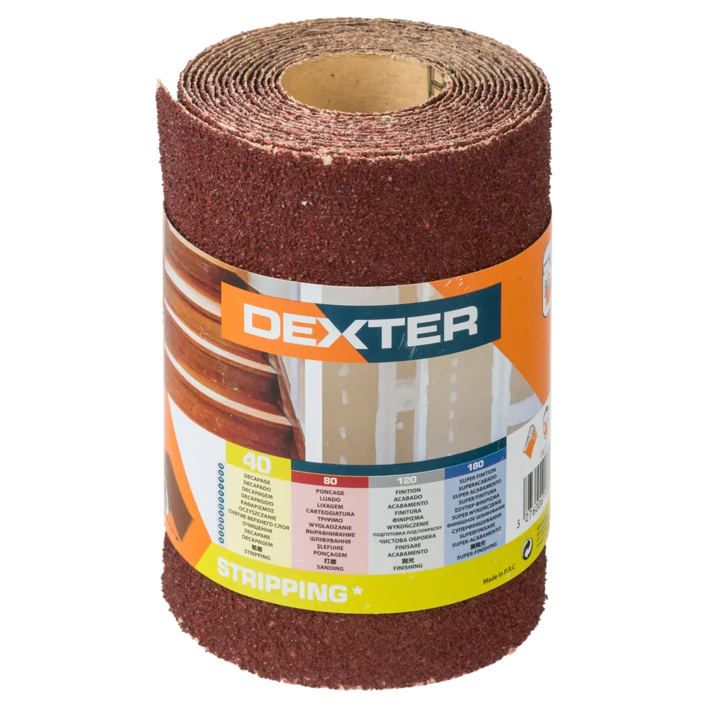Абразивный рулон Dexter P40 для грубой шлифовки деревянных поверхностей 18783947 STLM-0012681 - Вид №2