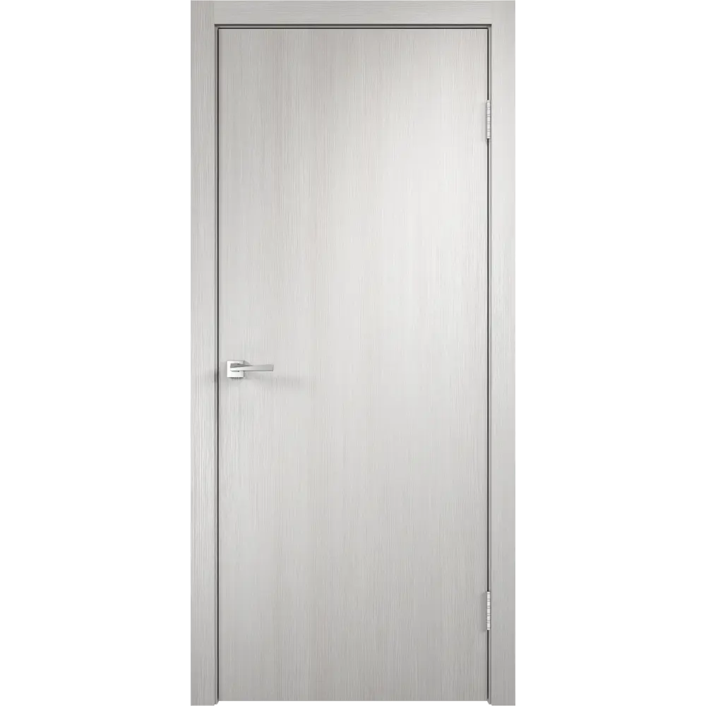 Дверной блок глухой ПВХ Smart М7 правый 642x2038 мм цвет дуб белый (с фурнитурой) VELLDORIS STLM-2098611 - Вид №1