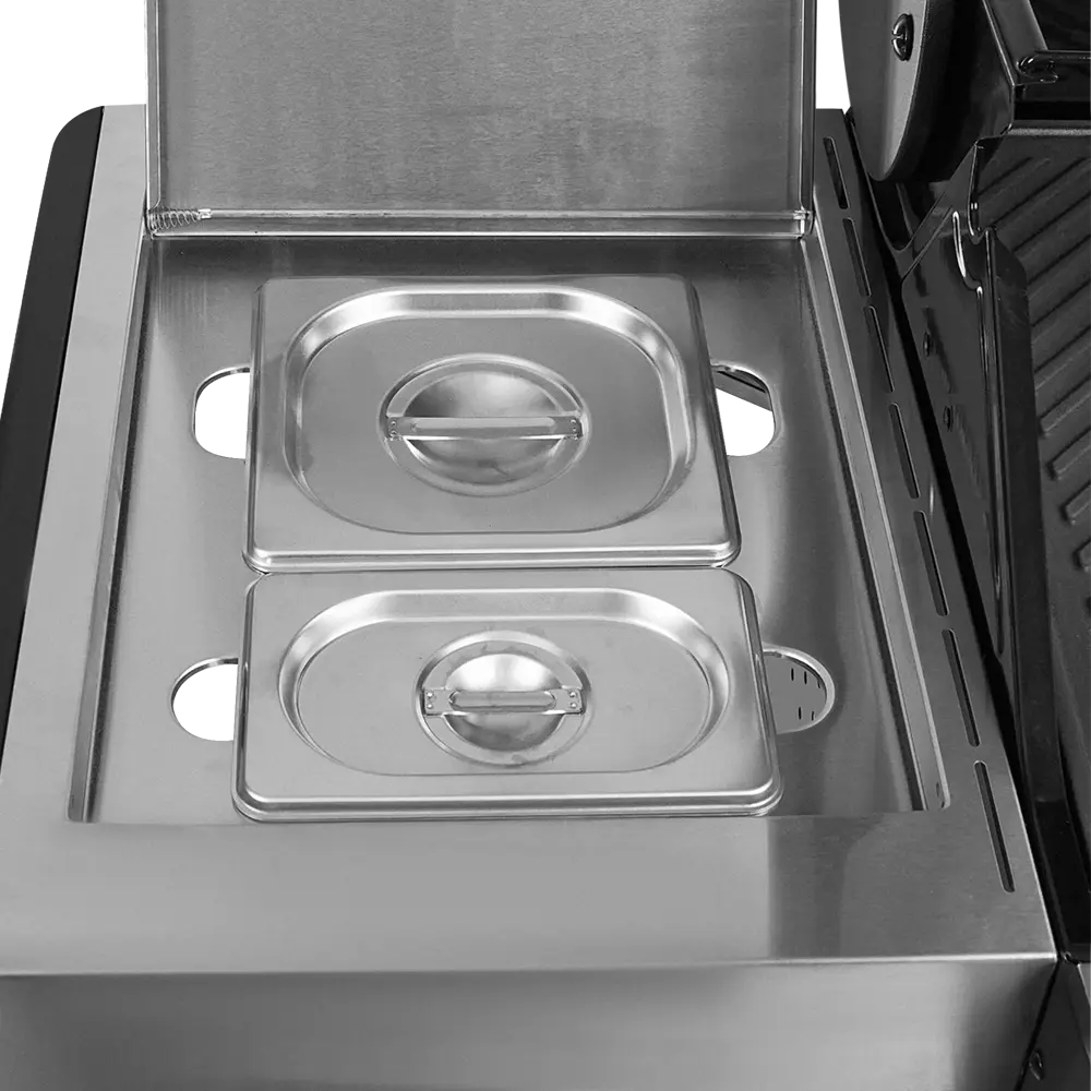 Газовый гриль Naterial Hudson 3-х конфорочный c дополнительной боковой конфоркой STLM-2190712 - Вид №10