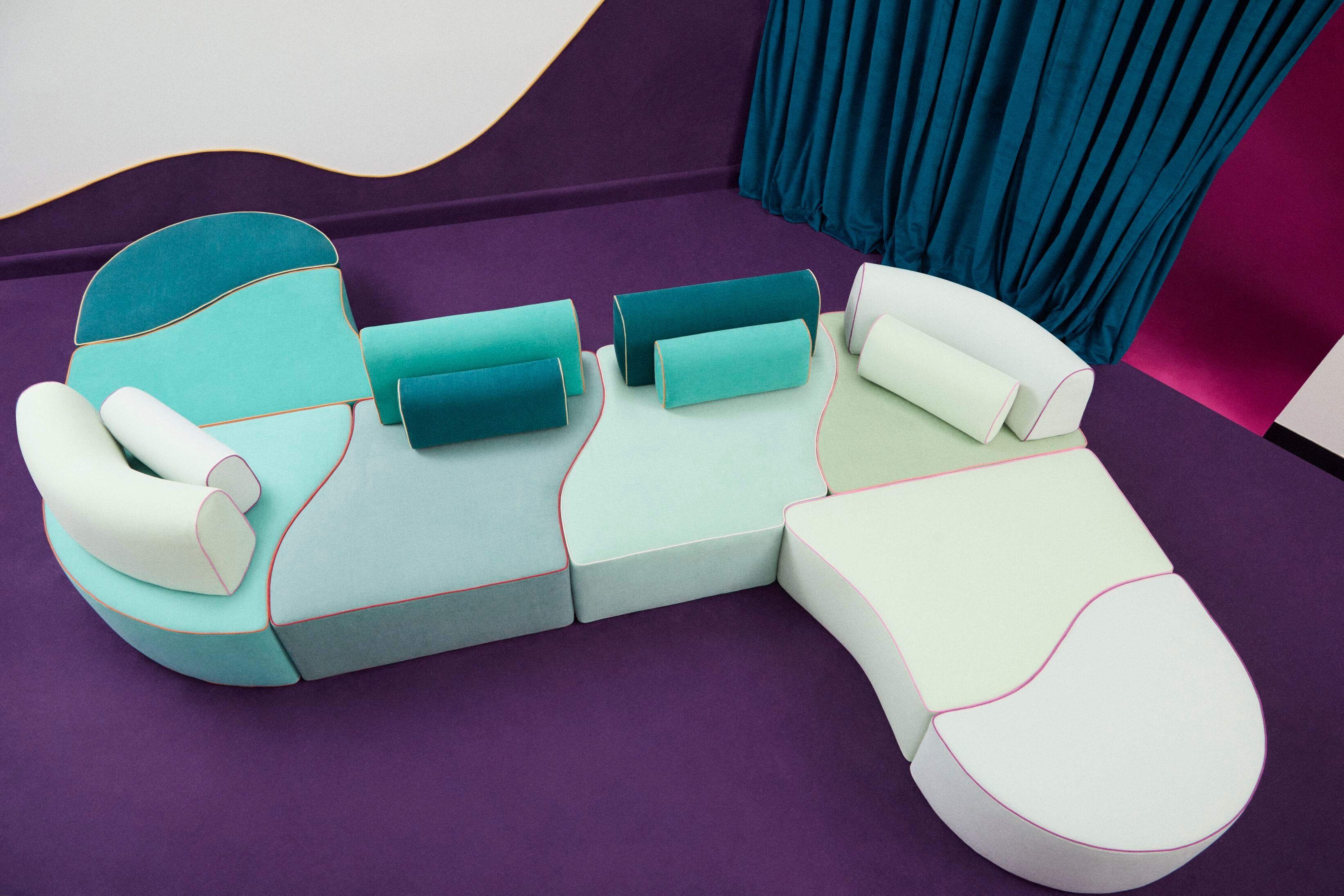 Ткань диван Paolo Nesi SNAKED ARCH-00069162 - Вид №15