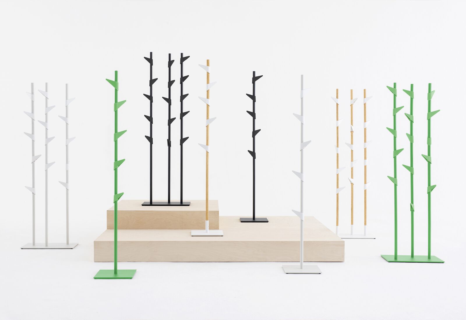 Офисная напольная вешалка из дуба и полиамида Cascando Bamboo ARCH-00069713 - Вид №5