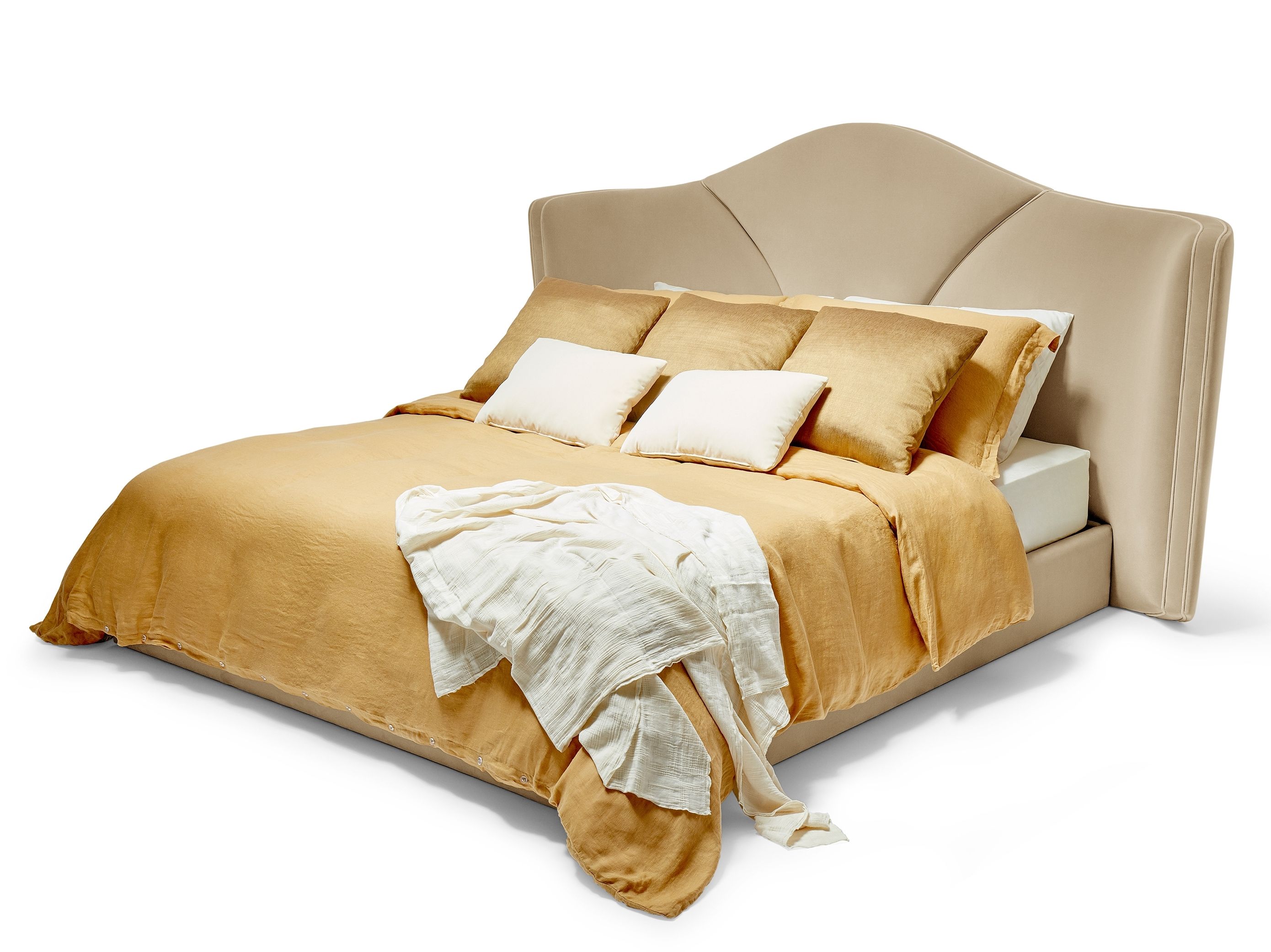 Бархатная двуспальная кровать Munna Жозефина ARCH-00109114