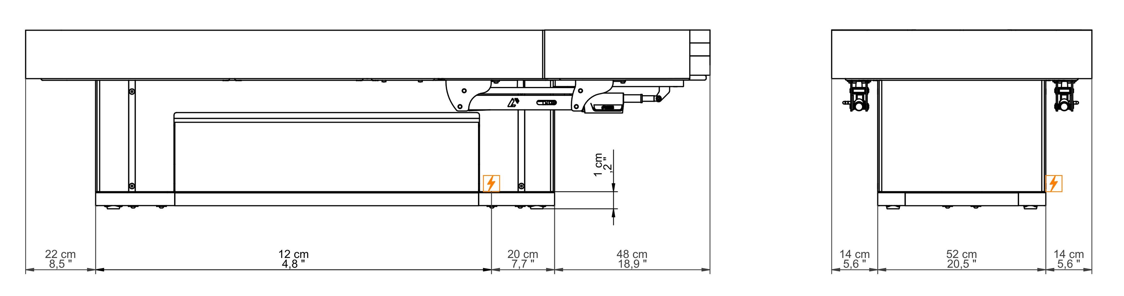 Многофункциональная спа-кровать с электрической регулировкой и ящиком для хранения Lemi Group Home SPA ARCH-00110251 - Вид №3