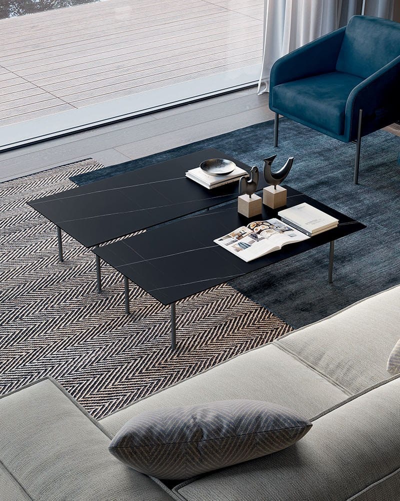 Прямоугольный низкий журнальный столик из керамогранита Dall'Agnese AZIMUT ARCH-00148534 - Вид №1