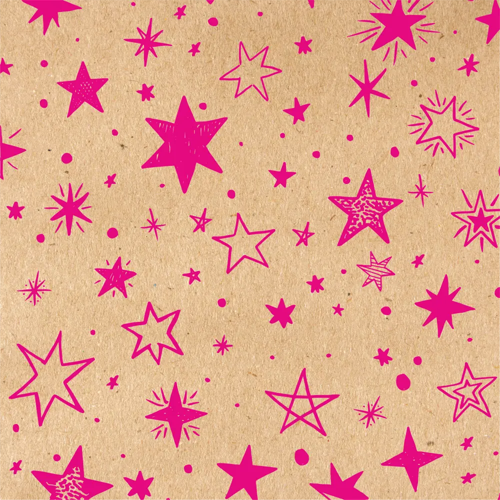 Бумага упаковочная крафт «Звёзды» 50х70/2 листа Симфония STLM-2045644