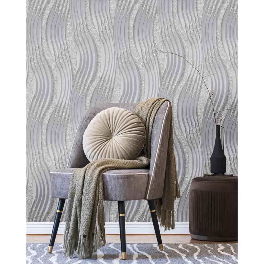 Обои флизелиновые Solo Impu лавандовые 1.06 м 168519-24 IMPULS STLM-2079007 - Вид №2