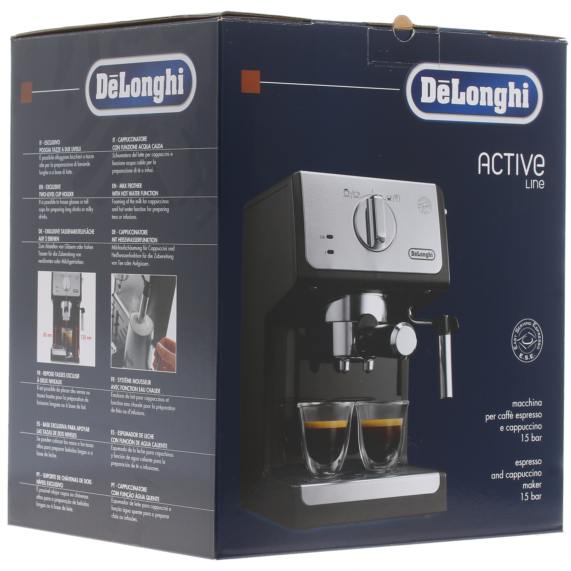 1269876 Кофеварка рожковая DeLonghi ECP 33.21 черный STDN-0097985 - Вид №9