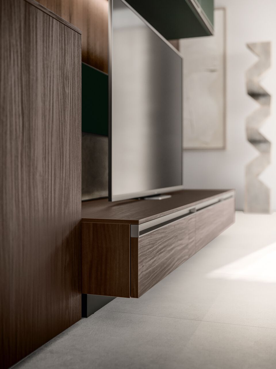 Деревянная секционная стена с боковыми модулями Santalucia Mobili Шах ARCH-00078179 - Вид №4