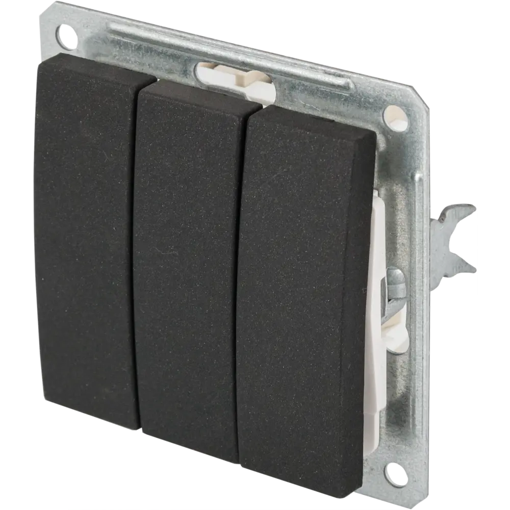 Выключатель Schneider Electric W59, 3 клавиши, черный бархат STLM-2084817 - Вид №1
