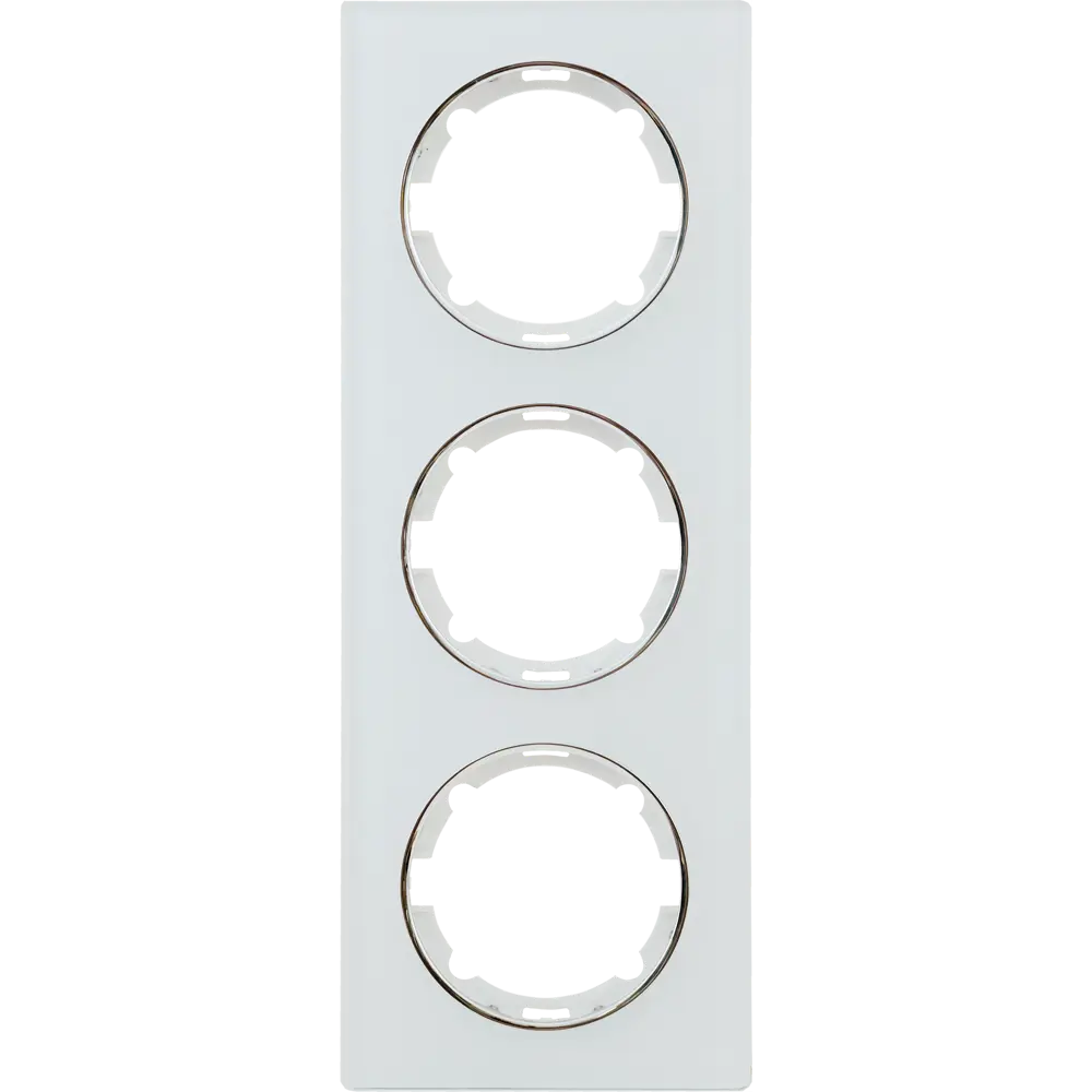 ONEKEYELECTRO Florence - тройная стеклянная рамка для вертикальных розеток 82838542 STLM-0036873