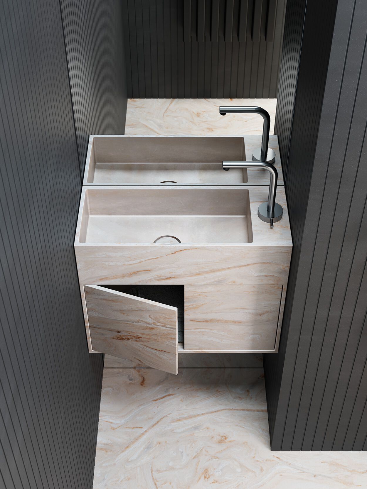 Подвесная мойка для рук Corian® Rexa уникальный ARCH-00078777 - Вид №1