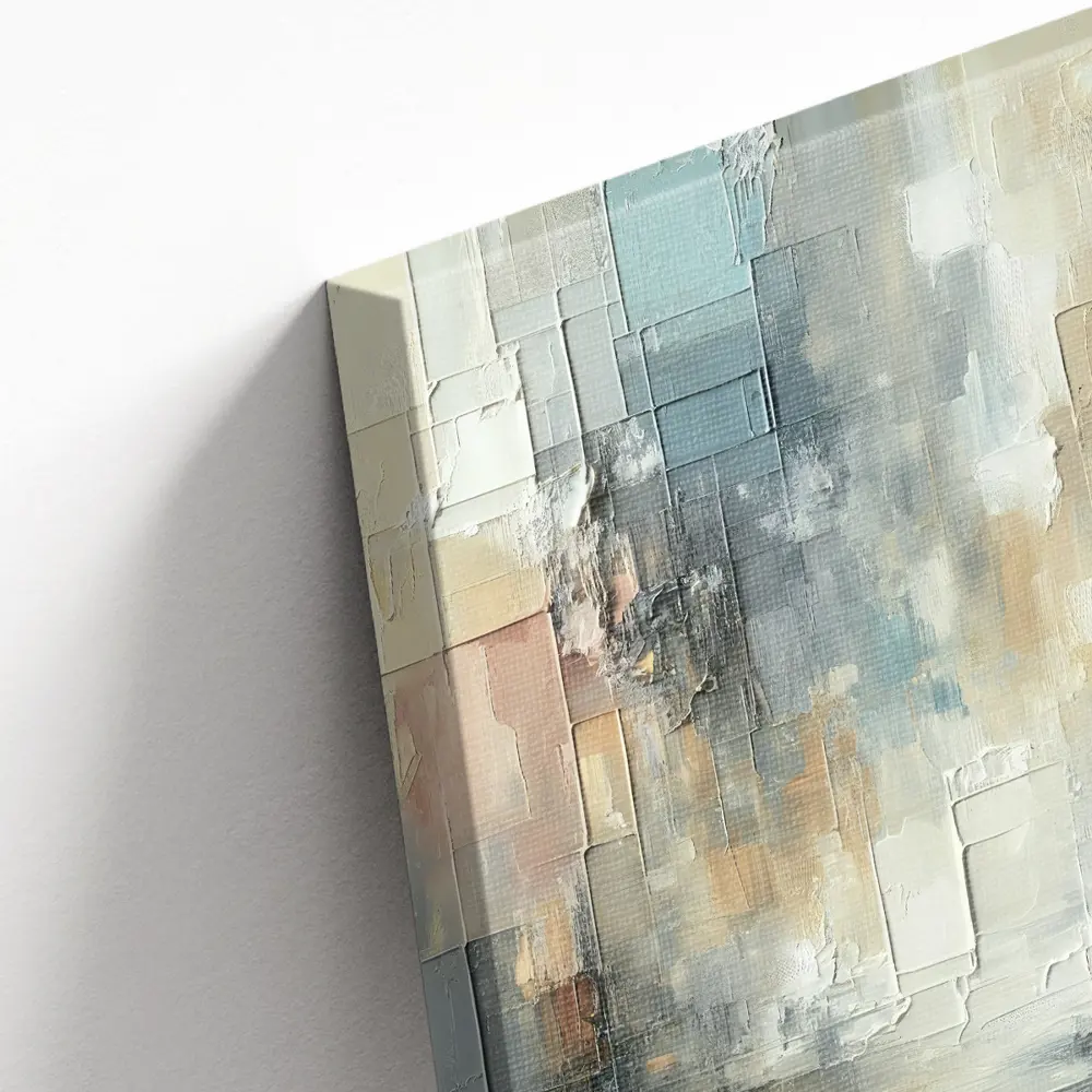 Santreyd Абстрактная картина в серо-белых тонах 50×70 см 89394678 STLM-1460880 - Вид №2