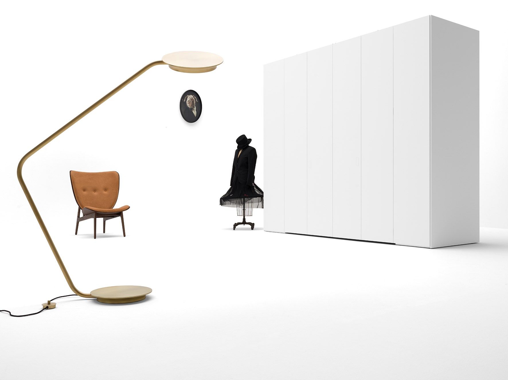 Шкаф из дерева и стекла Caccaro гардеробная ARCH-00043967 - Вид №11