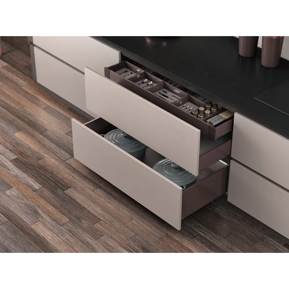 Панель для скрытого ящика Flowbox 56x11 см KONSENSA металл цвет антрацит STLM-2047745 - Вид №12