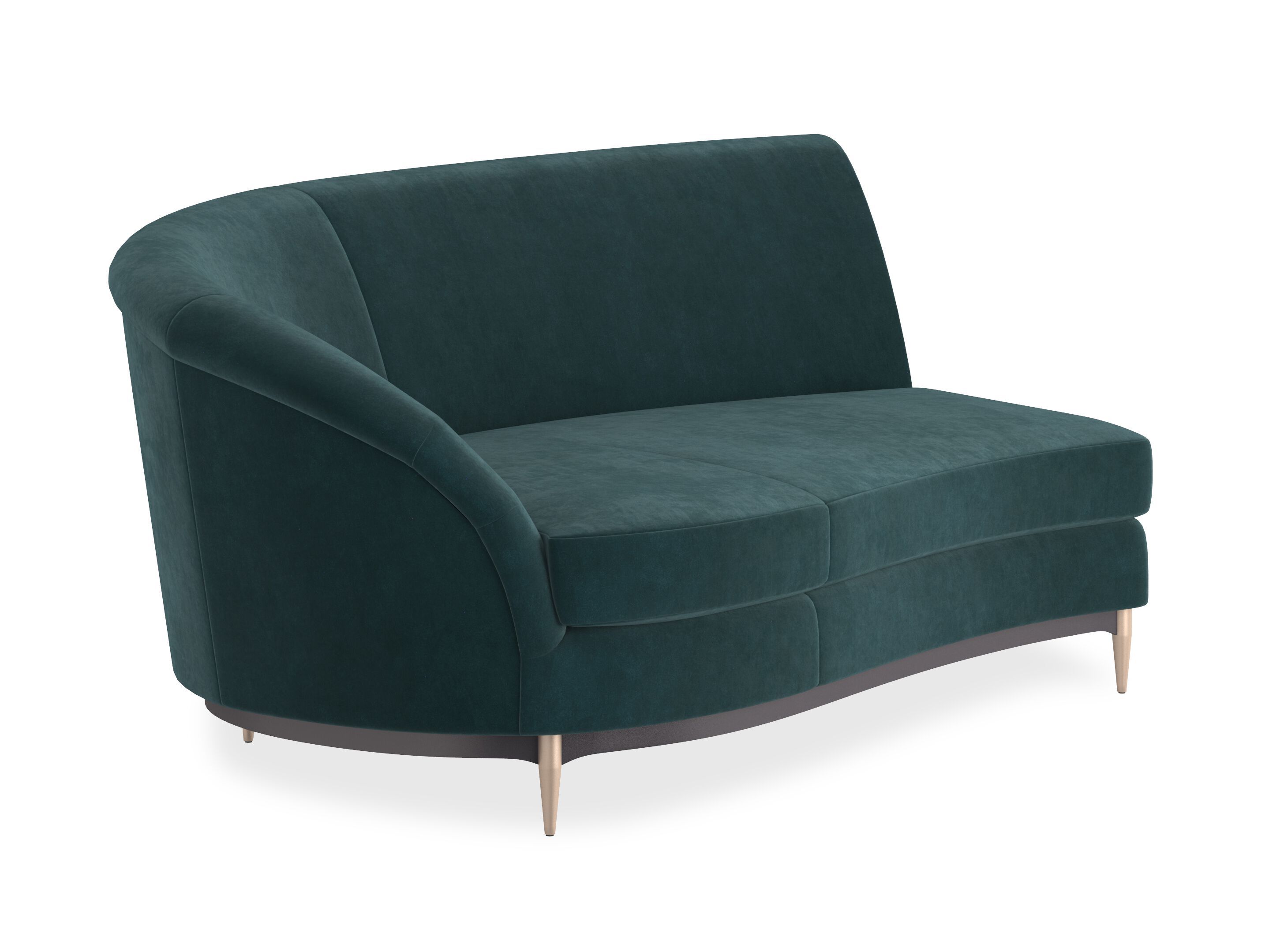 2-местный бархатный изогнутый диван Caracole Three'S Company Laf ARCH-00096575 - Вид №8