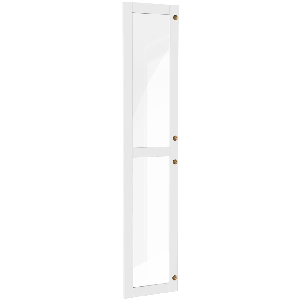 Дверь для шкафа Буккер 2 стекла 39.7x193.8x1.6 см ДСП левая цвет белый Santreyd STLM-2195422 - Вид №4