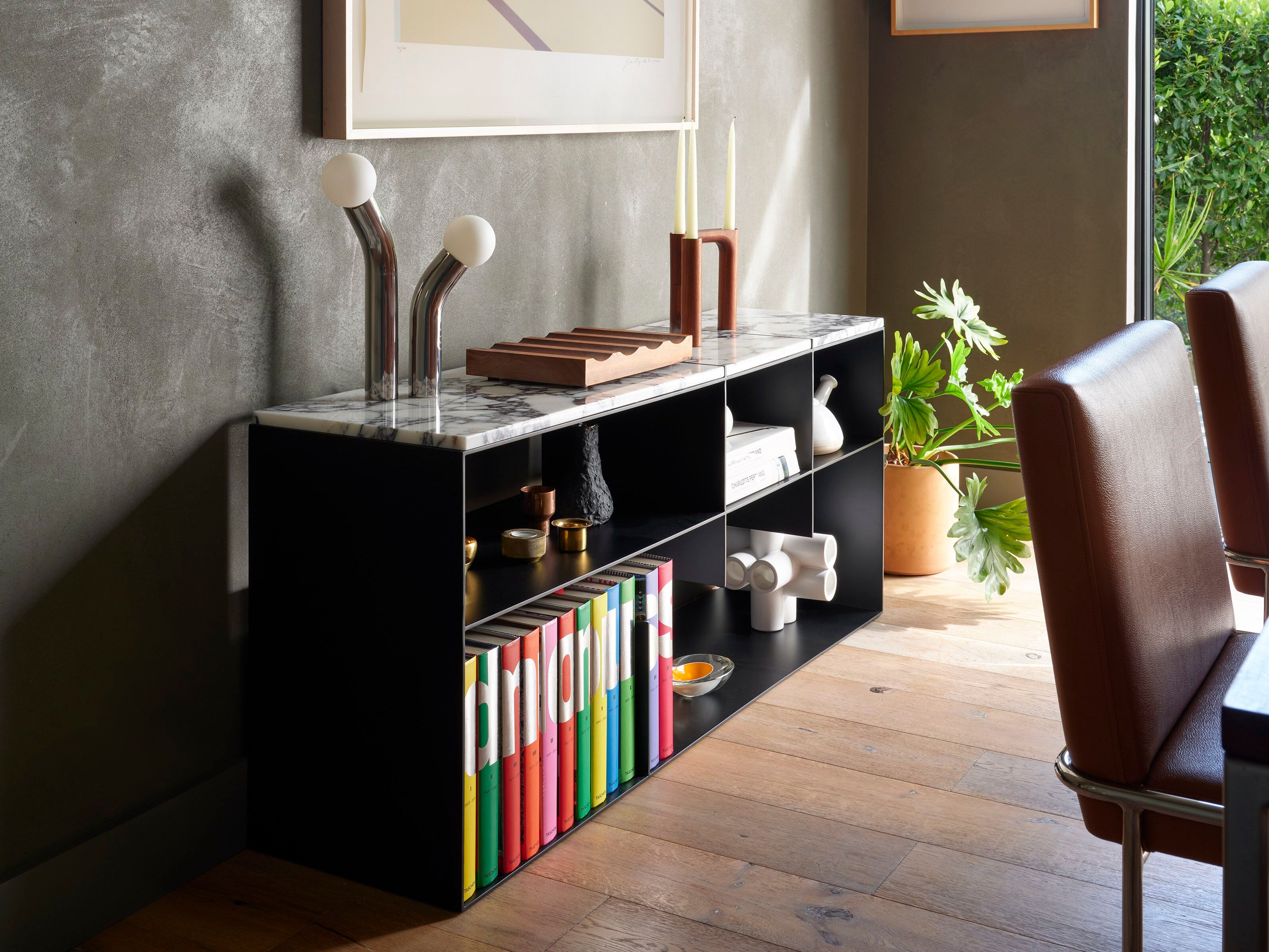 Отдельно стоящий книжный шкаф из металла и дерева Phase Design ARCH-00049577 - Вид №3