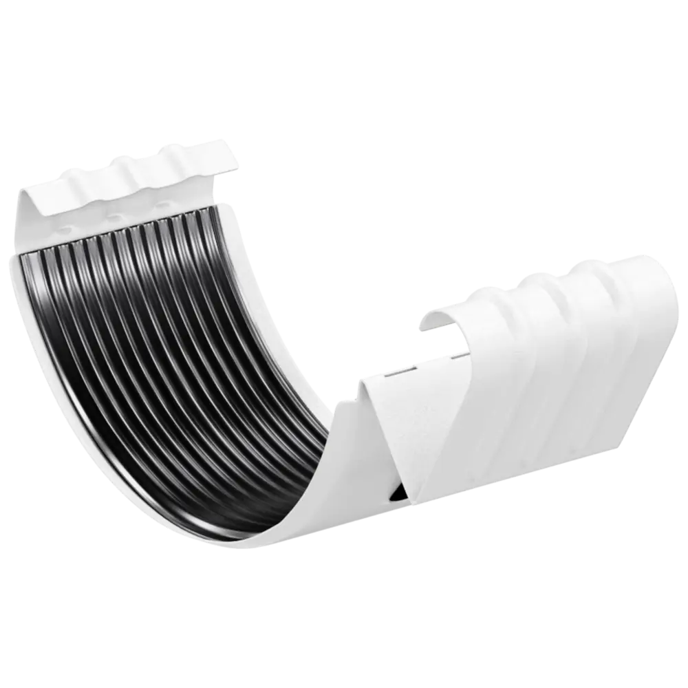 Соединительный элемент желобов Вегасток ⌀125мм белый