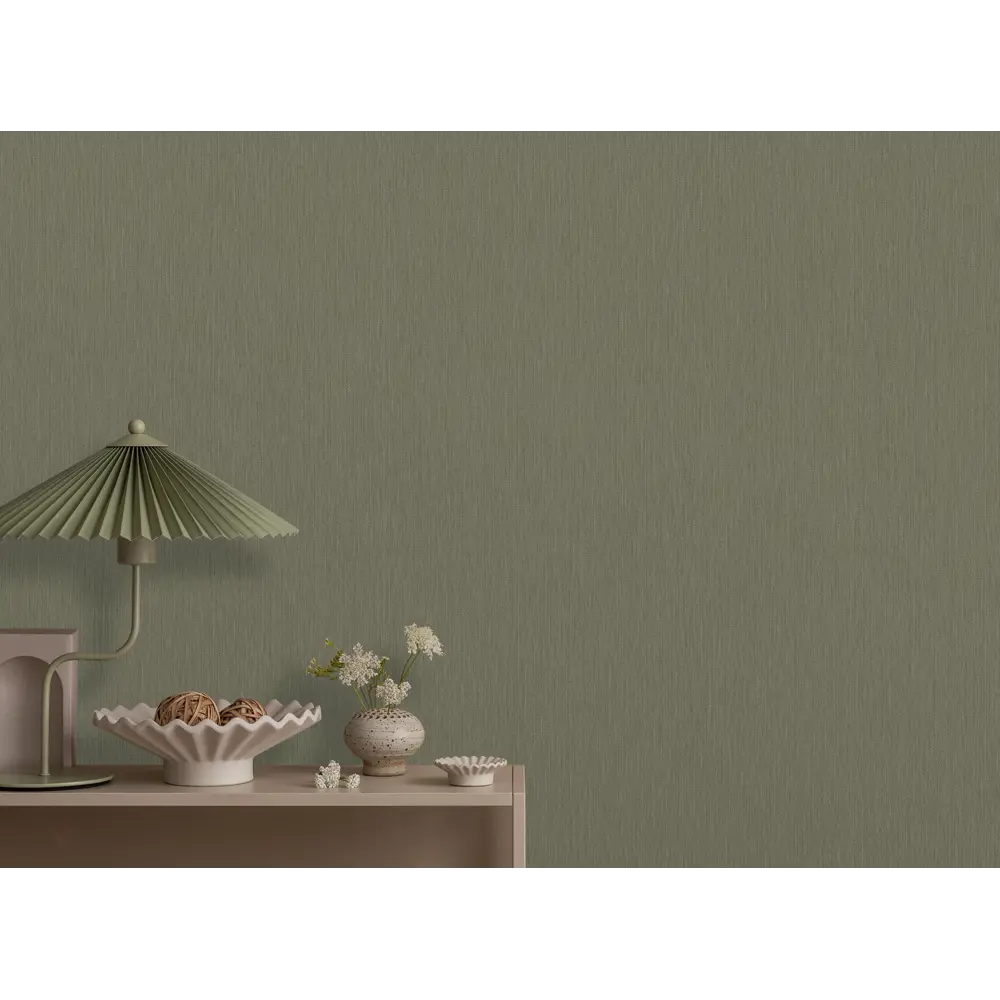 Флизелиновые обои ATELIERO Idealist темно-зеленые 1.06 м 89410923 STLM-1578617 - Вид №4