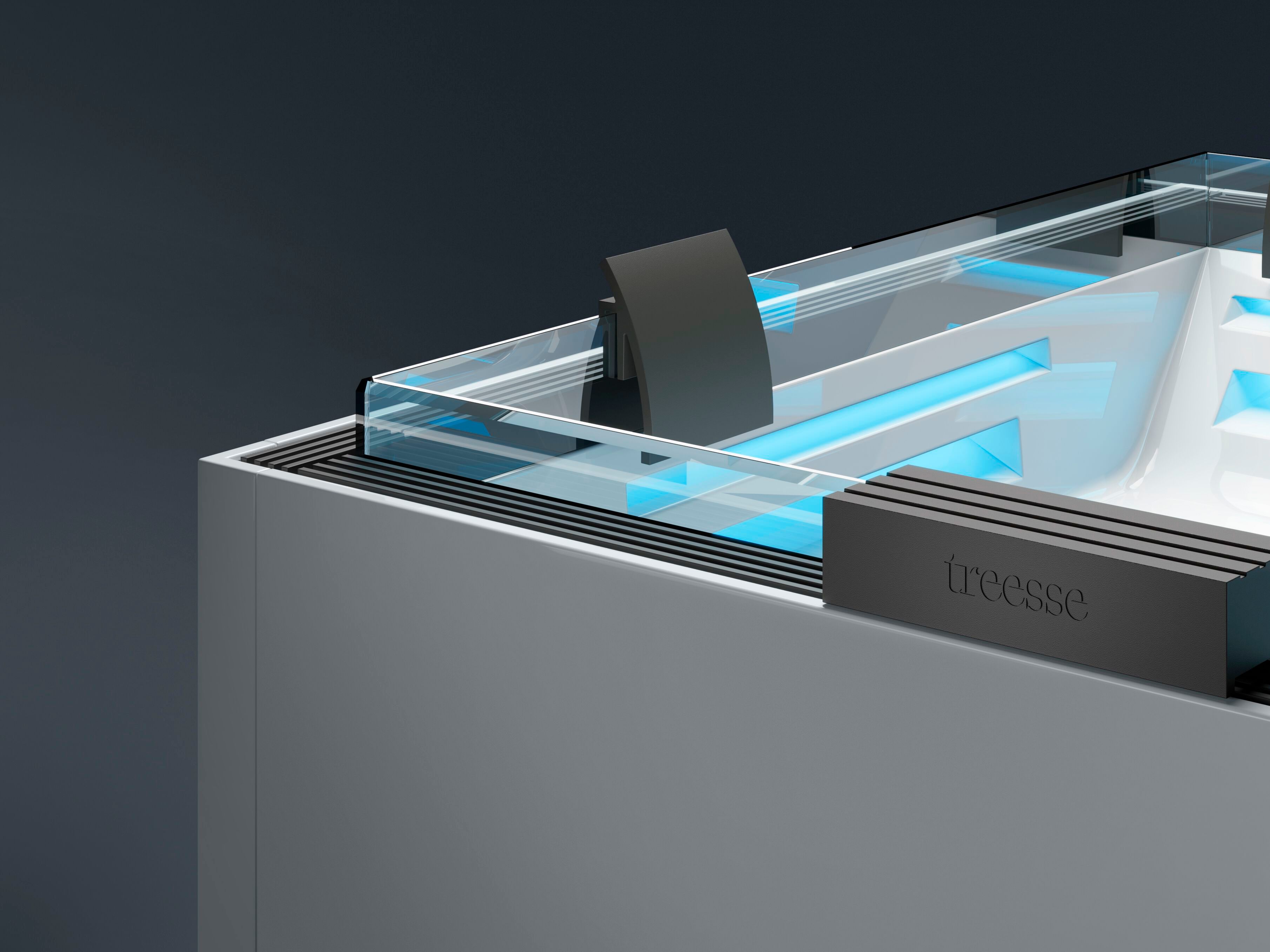 Квадратный мини-бассейн с гидромассажем Gruppo Treesse Minipiscine-Ghost Plus ARCH-00107749 - Вид №3