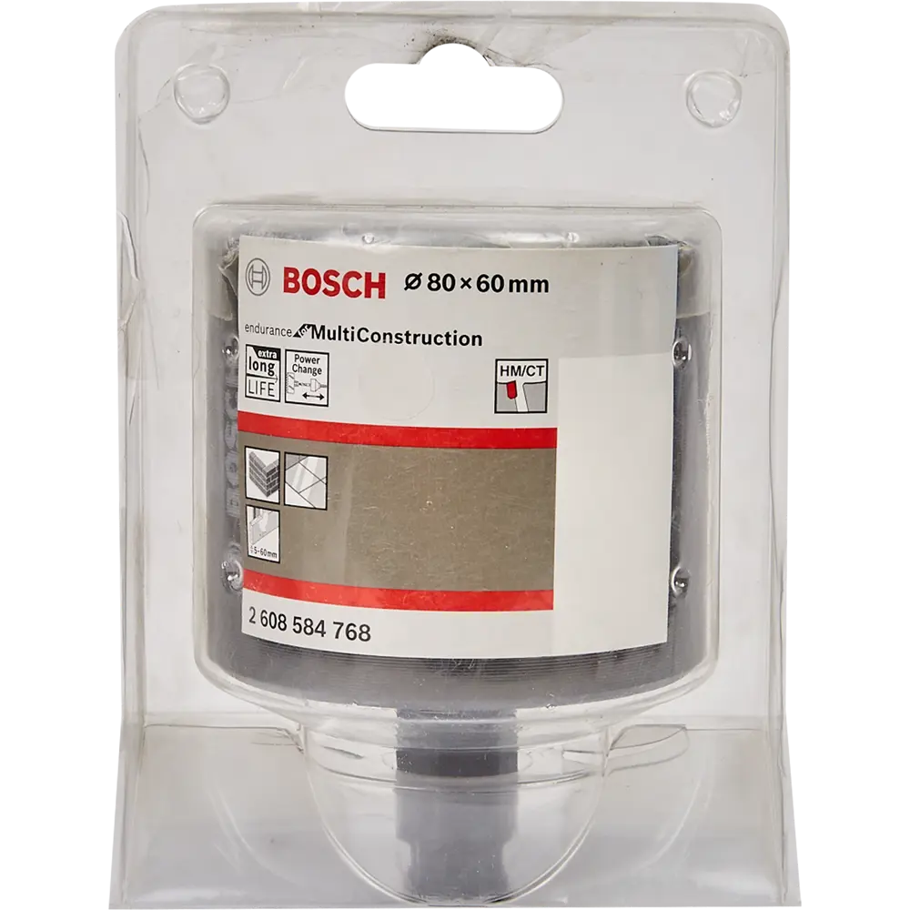 Коронка универсальная карбидная Bosch 2608584768 80 мм BOSCH PROFESSIONAL STLM-2076188 - Вид №3
