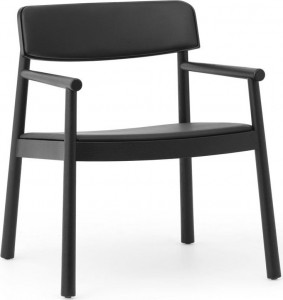1401907 Обивка кресла Timb Lounge, черная / черная кожа Normann Copenhagen