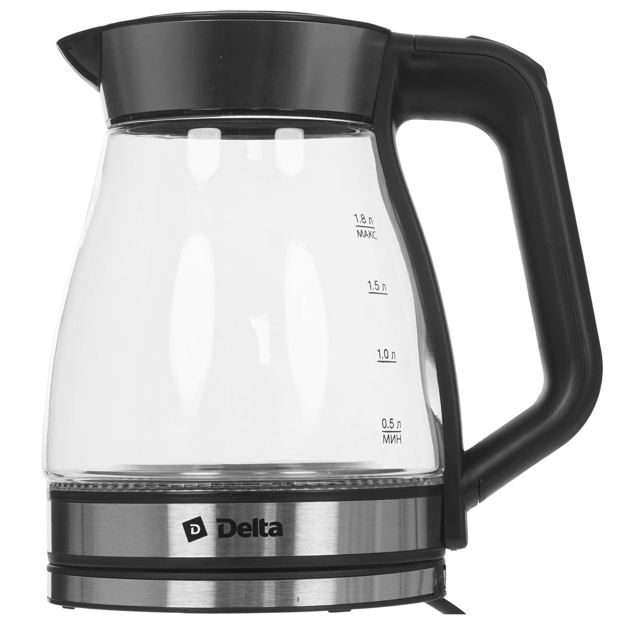 9297588 Электрочайник DELTA DL-1124 серебристый STDN-0090437