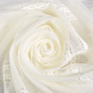 Тюль «Сетка» 280 см цвет молочный