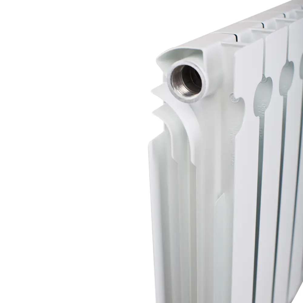 Радиатор секционный Equation Aluminium 500/96 11 секций боковое подключение алюминий белый STLM-2054489 - Вид №1