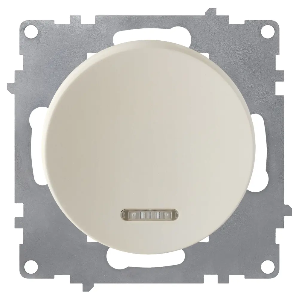 Выключатель встраиваемый Onekey Florence 1 клавиша с подсветкой, цвет бежевый ONEKEYELECTRO STLM-2107900