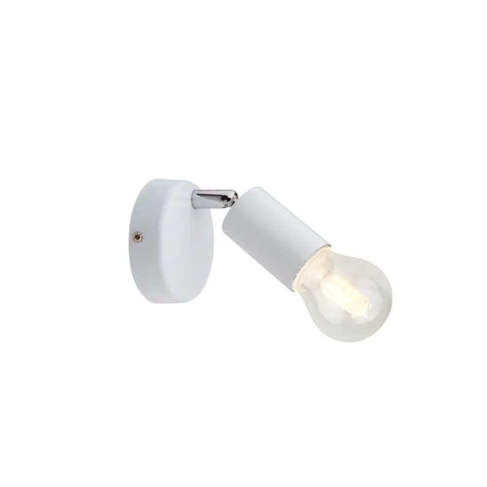 Спот Basico 1xE27x60 Вт, металл, цвет белый 18476630 STLM-2042167 Santreyd 