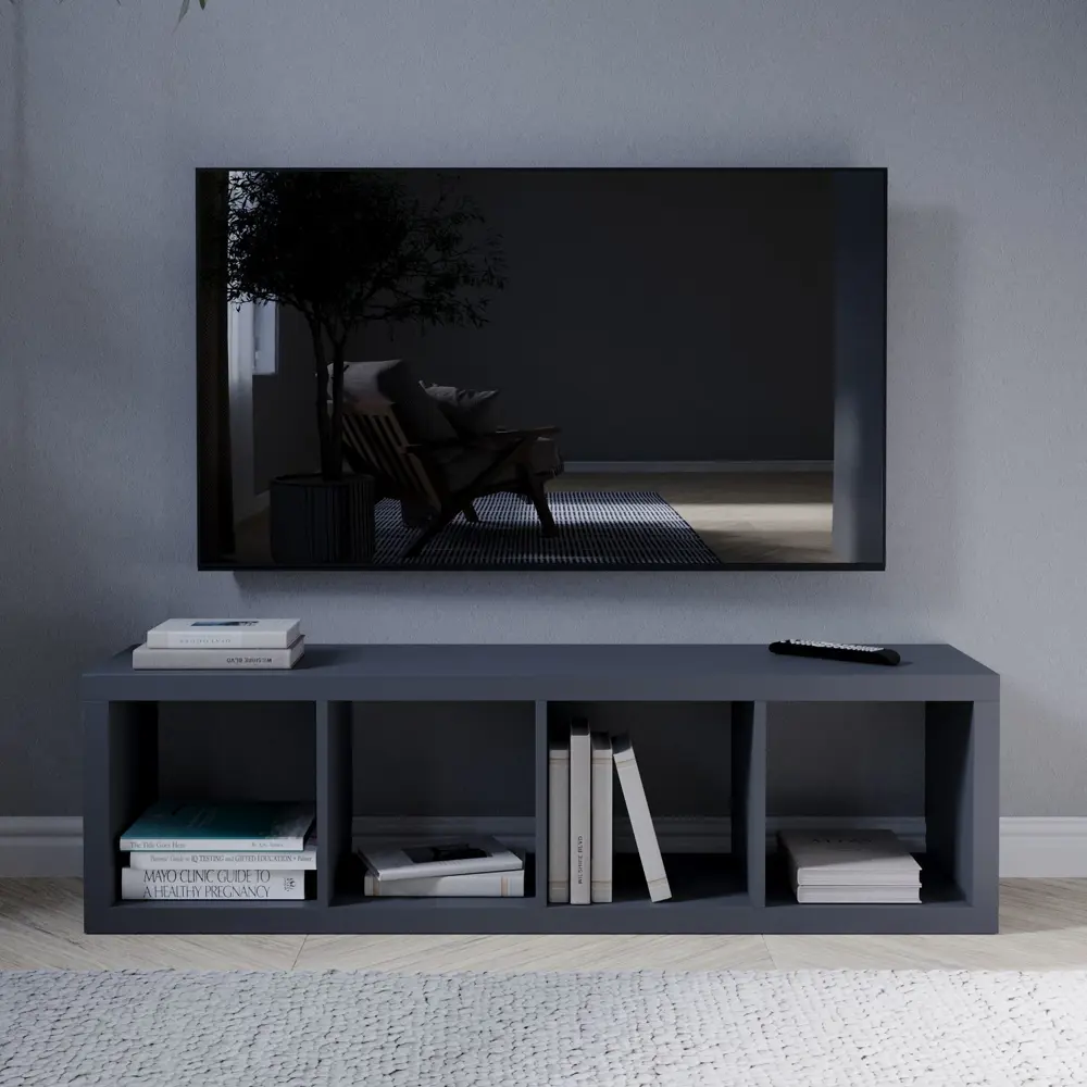 Стеллаж Konsensa Руан - 4-секционный органайзер для книг и декора 89410098 STLM-1572059