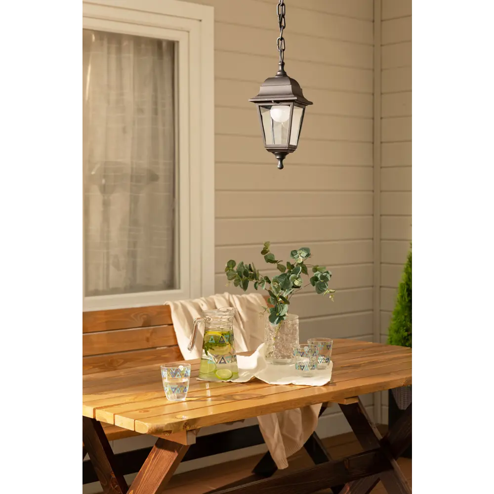 Светильник уличный подвесной 1xE27x60 Вт пластик цвет чёрный ITALMAC STLM-2021749