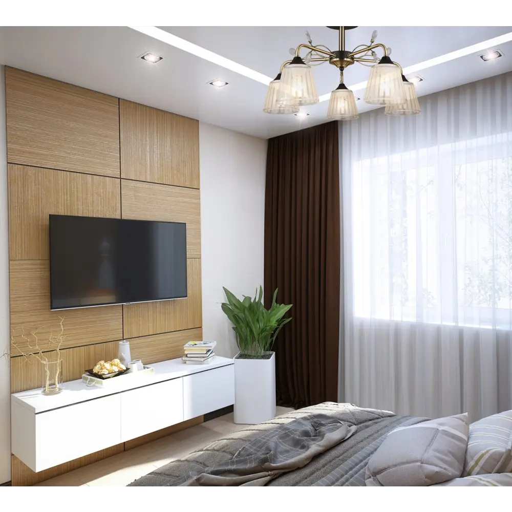 Люстра потолочная Wink Дарина A3453/5, 5 ламп, 15 м², цвет бронза/белый STLM-2199349 - Вид №7