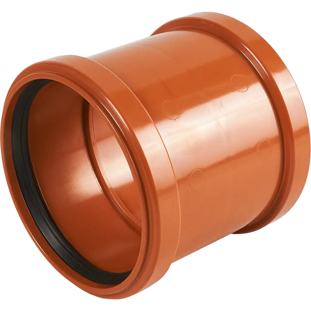 Муфта соединительная Хемкор d110 мм пластиковая для наружной канализации STLM-2205509 - Вид №3