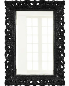 Зеркало прямоугольное настенное черное "Гэрри" Gloss Black LOUVRE HOME ДИЗАЙНЕРСКИЕ 040441 Черный