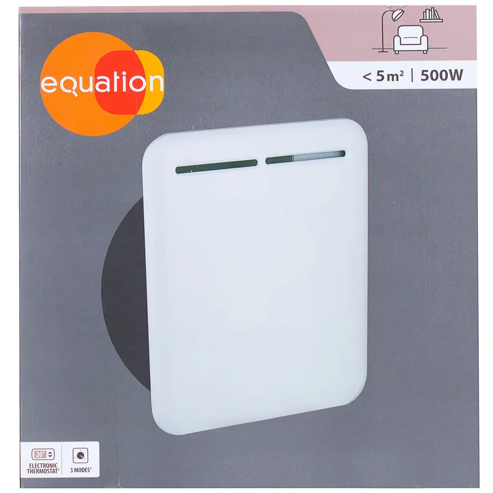 Конвектор электрический напольный Equation с механическим термостатом, 500 Вт STLM-2075203 - Вид №4