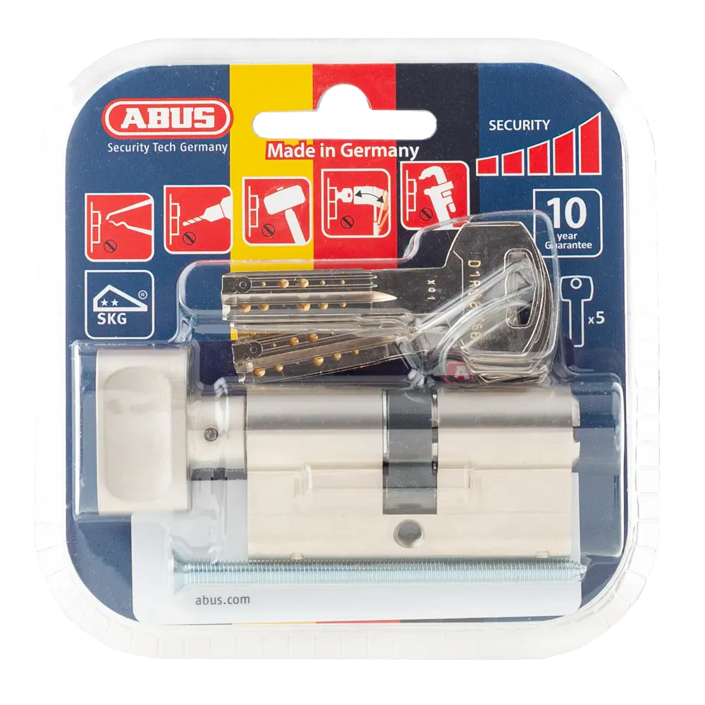 Цилиндр ABUS D12 NIS с защитой от взлома, 30+30 мм, ключ-вертушка 82732449 D 12 STLM-0034931 - Вид №2