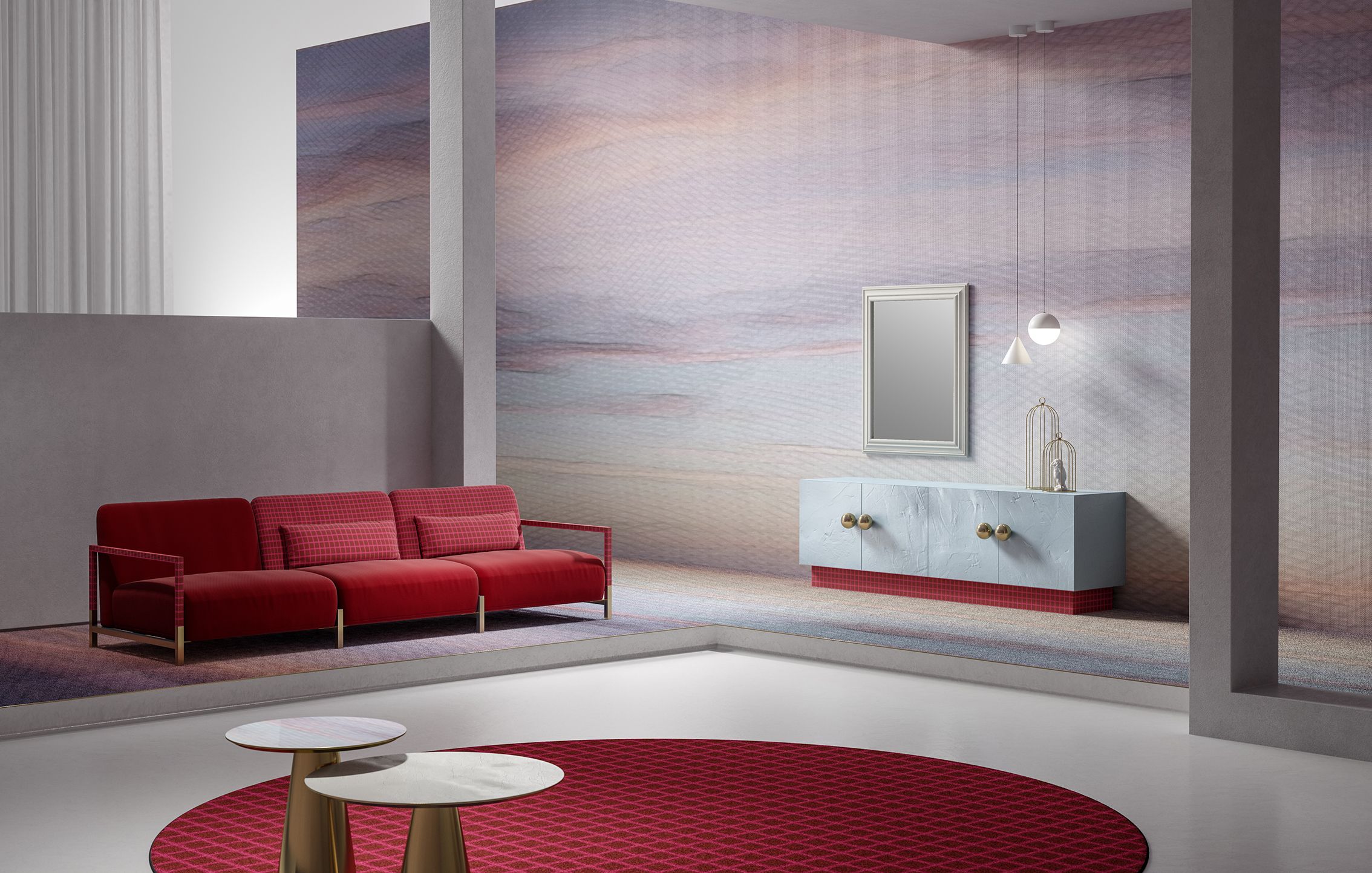 Круглый металлический журнальный столик MOMENTI Home &amp ARCH-00038212 - Вид №10