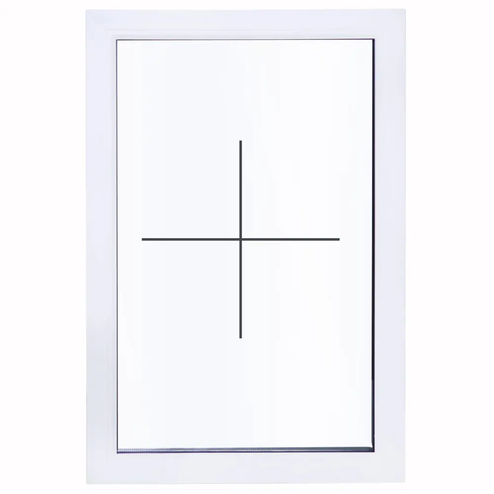 Глухое пластиковое окно Veka с двухкамерным стеклопакетом 600x900 мм 83117322 STLM-0039126