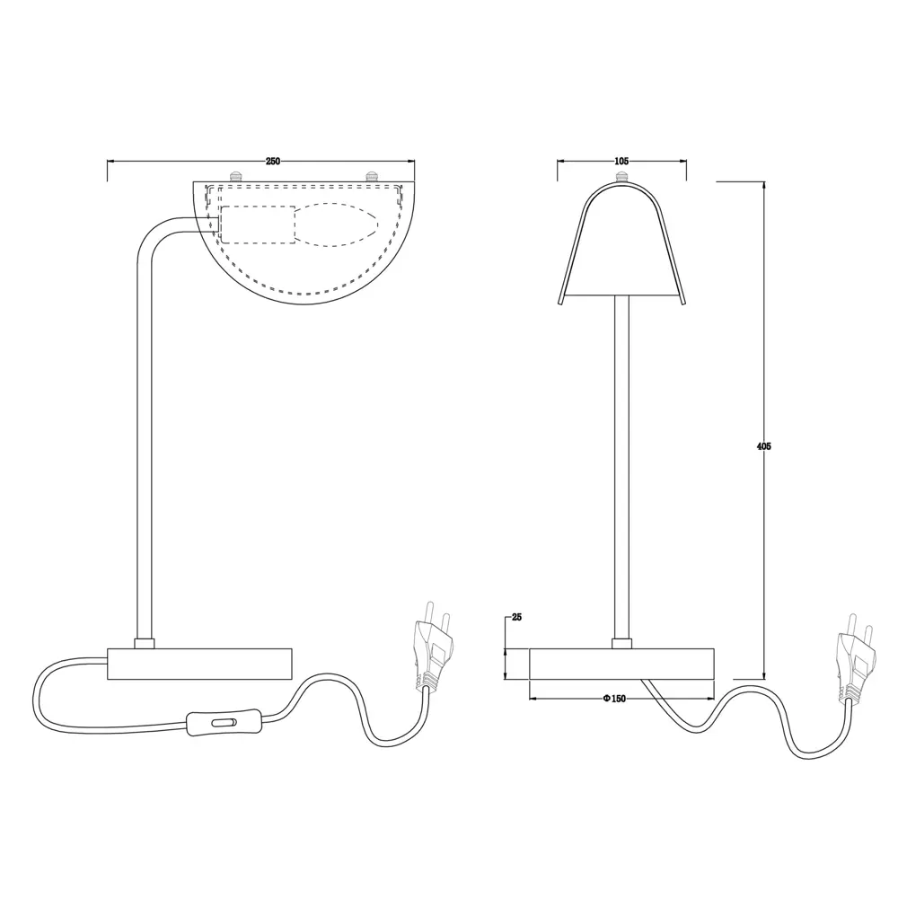 Настольная лампа Freya «Mallow» FR5228TL-01B цвет черный STLM-2003449 - Вид №3